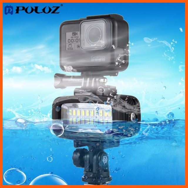 SALE PULUZ GoPro Underwater Diving LED Lighting แฟลซไฟดำน้ำสำหรับกล้องโกโปร พร้อมแผ่นฟิลเตอร์ 3 สี อุปกรณ์เสริม กล้องไฟและอุปกรณ์สตูดิโอ กล้องวงจรปิด
