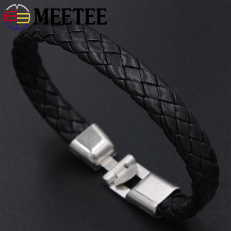 25Meter Meetee 912mm Flat Braided PU Leather Cord Rope Thread Strap for DIY  Necklace KeyRing Decor Bracelet Crafts Accessories