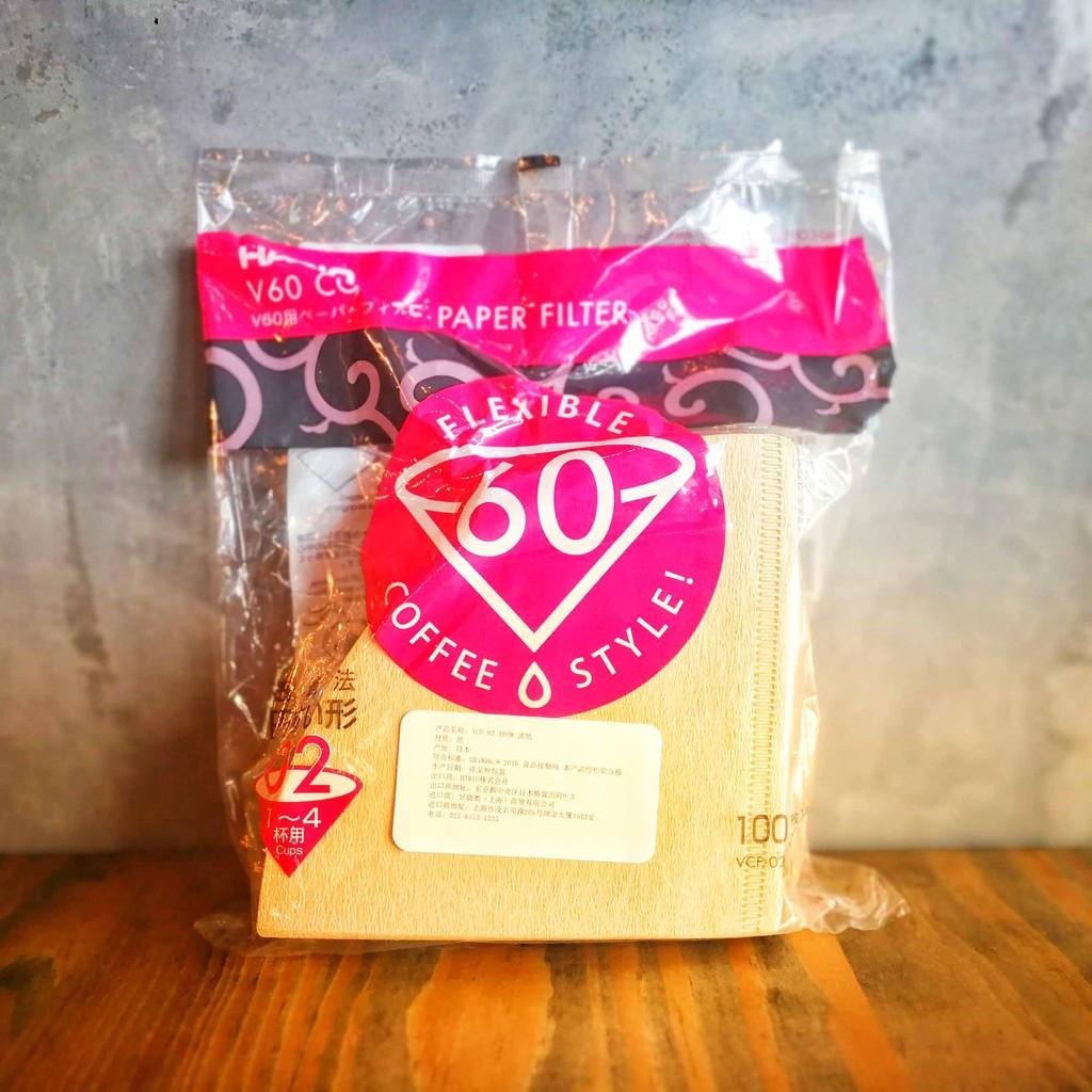 กระดาษกรองกาแฟดริป Hario V60 VCF-02-100