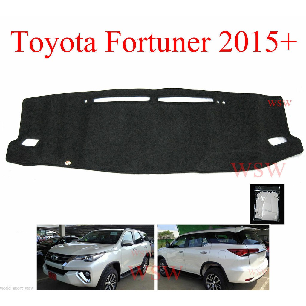 (1ชุด) พรมปูคอนโซลหน้ารถ โตโยต้า ฟอร์จูเนอร์ (ใหม่) ปี 2015-2019 Toyota Fortuner SUV พรมปูแผงหน้าปัด พรมหน้ารถ