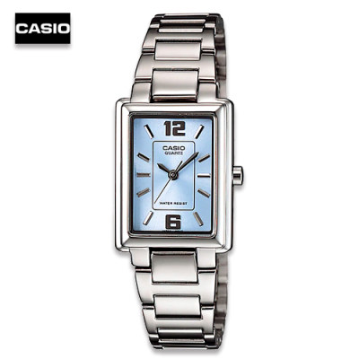 Velashop นาฬิกาข้อมือผู้หญิง Casio สายสแตนเลส  รุ่น LTP-1238D-2ADF, LTP-1238D-2A, LTP-1238D