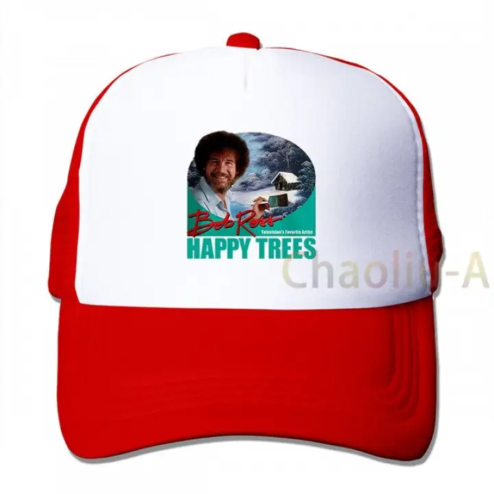 bob ross trucker hat