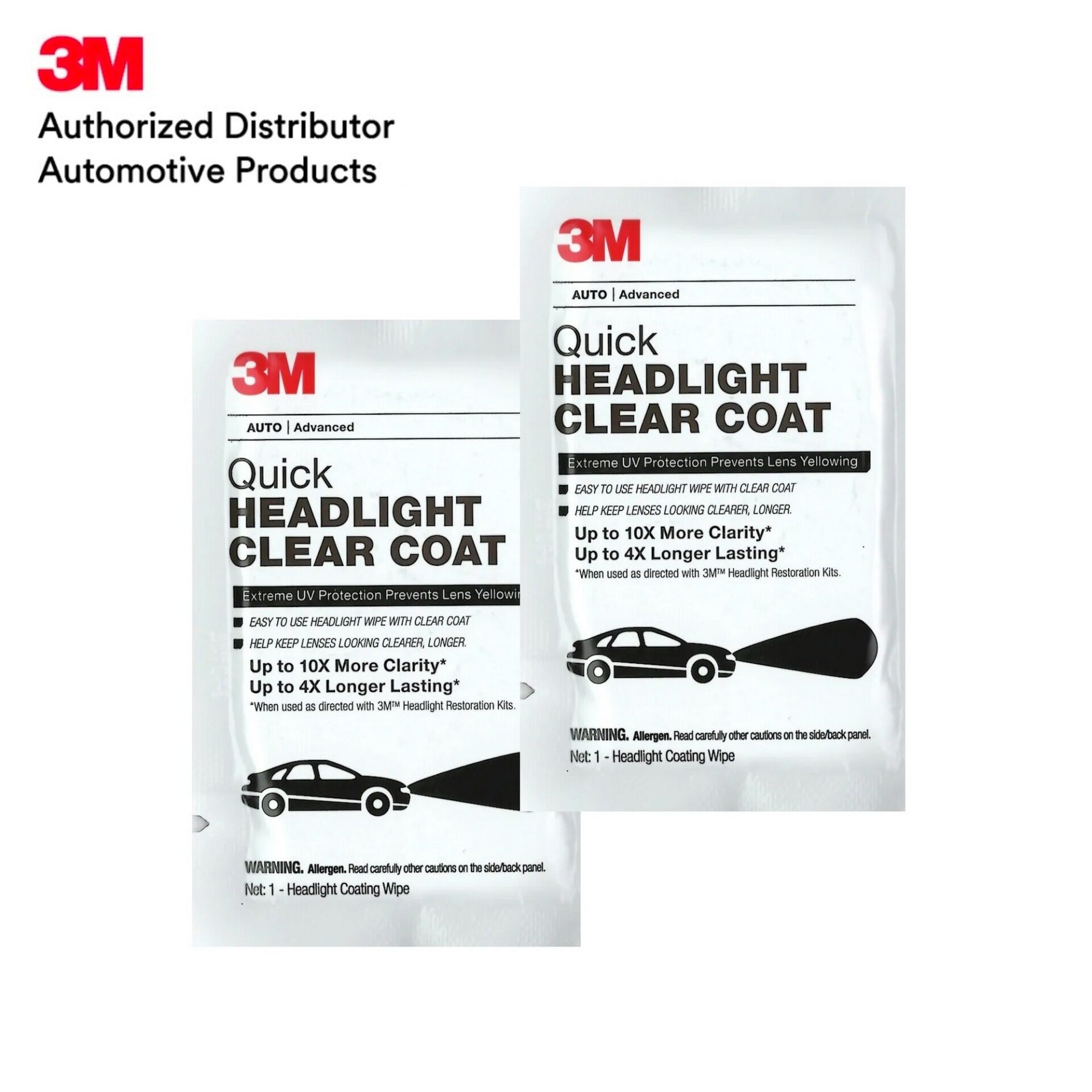 2 PACKS 3M 39173 QUICK HEADLIGHT CLEAR COAT EXTREME UV PROTECTION