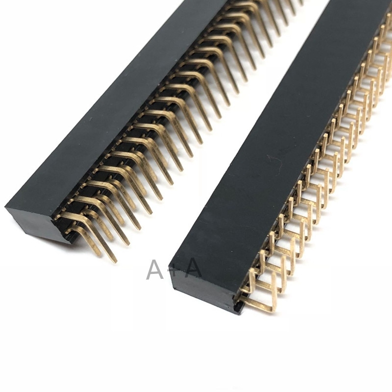 2.54mm (.100") Pitch Right Angle Female Header Connector