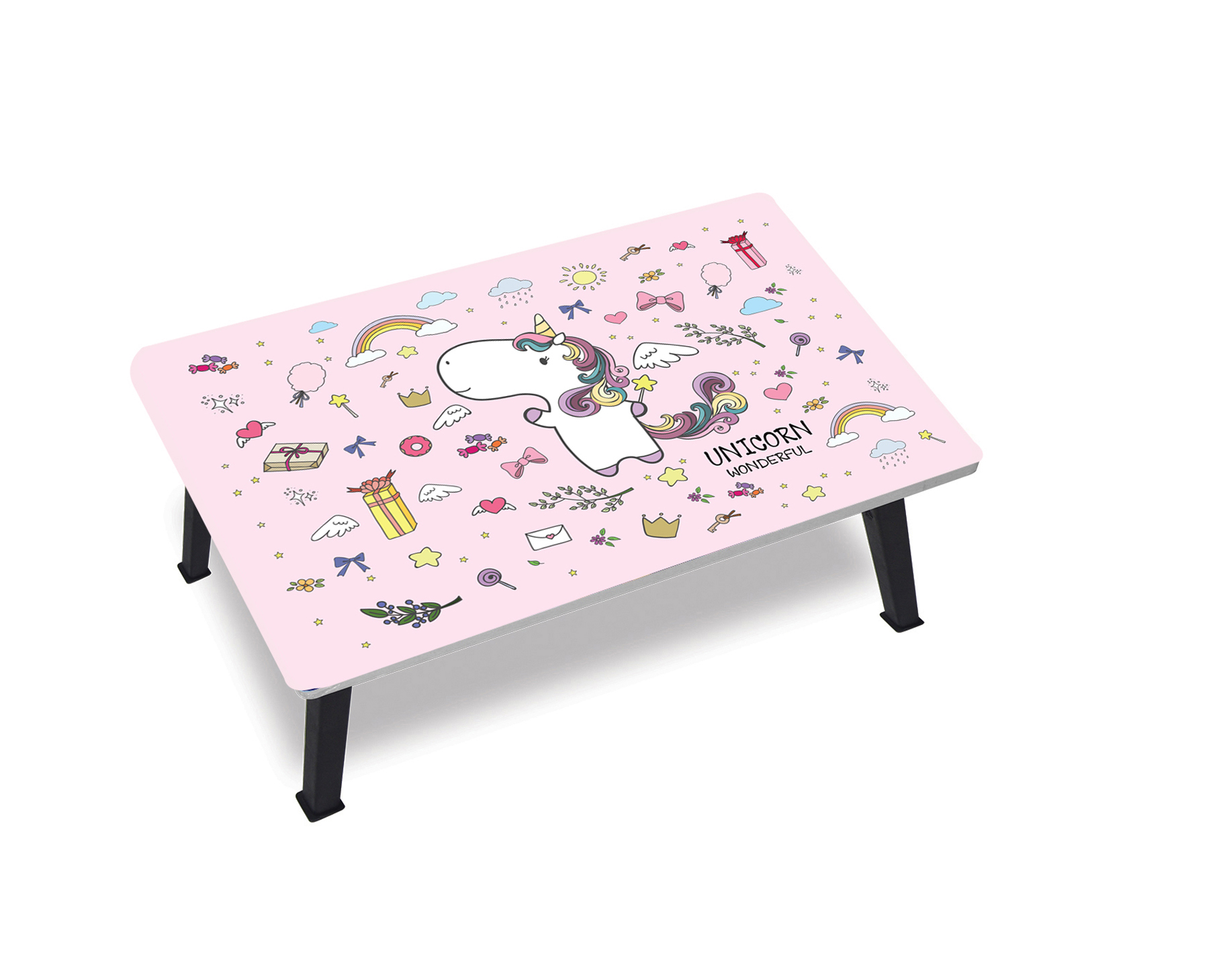 โต๊ะญี่ปุ่น โต๊ะญี่ปุ่นพับ โต๊ะทำการบ้าน โต๊ะเด็ก ลายการ์ตูน 40x60 ซม. ลาย Pony ราคาถูก โต๊บพับ โต๊ะญี่ปุ่นน่ารัก