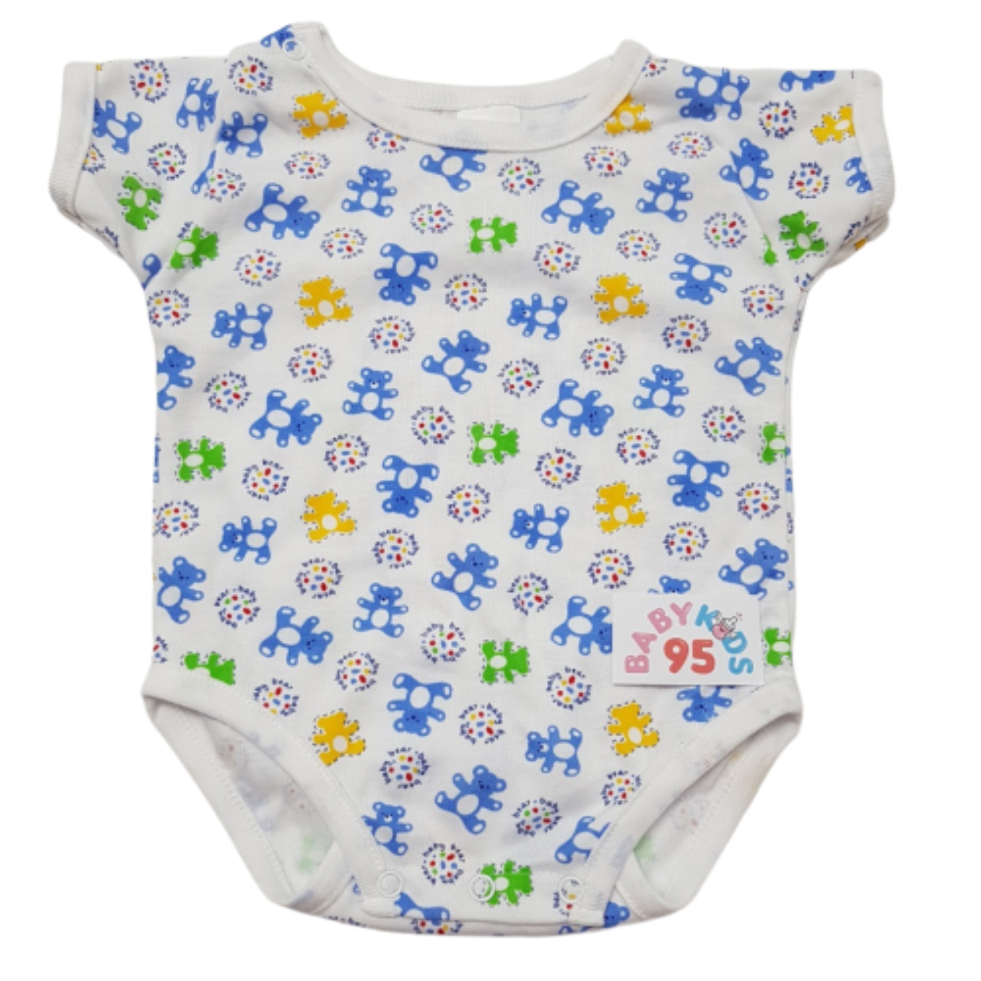 BABYKIDS95 (0-3 เดือน) บอดี้สูท เด็ก ชุดเด็ก เสื้อผ้าเด็ก Body suite Romper for Baby or Infant 0-3 months old ( 3M THR )  สีวัสดุ THR24