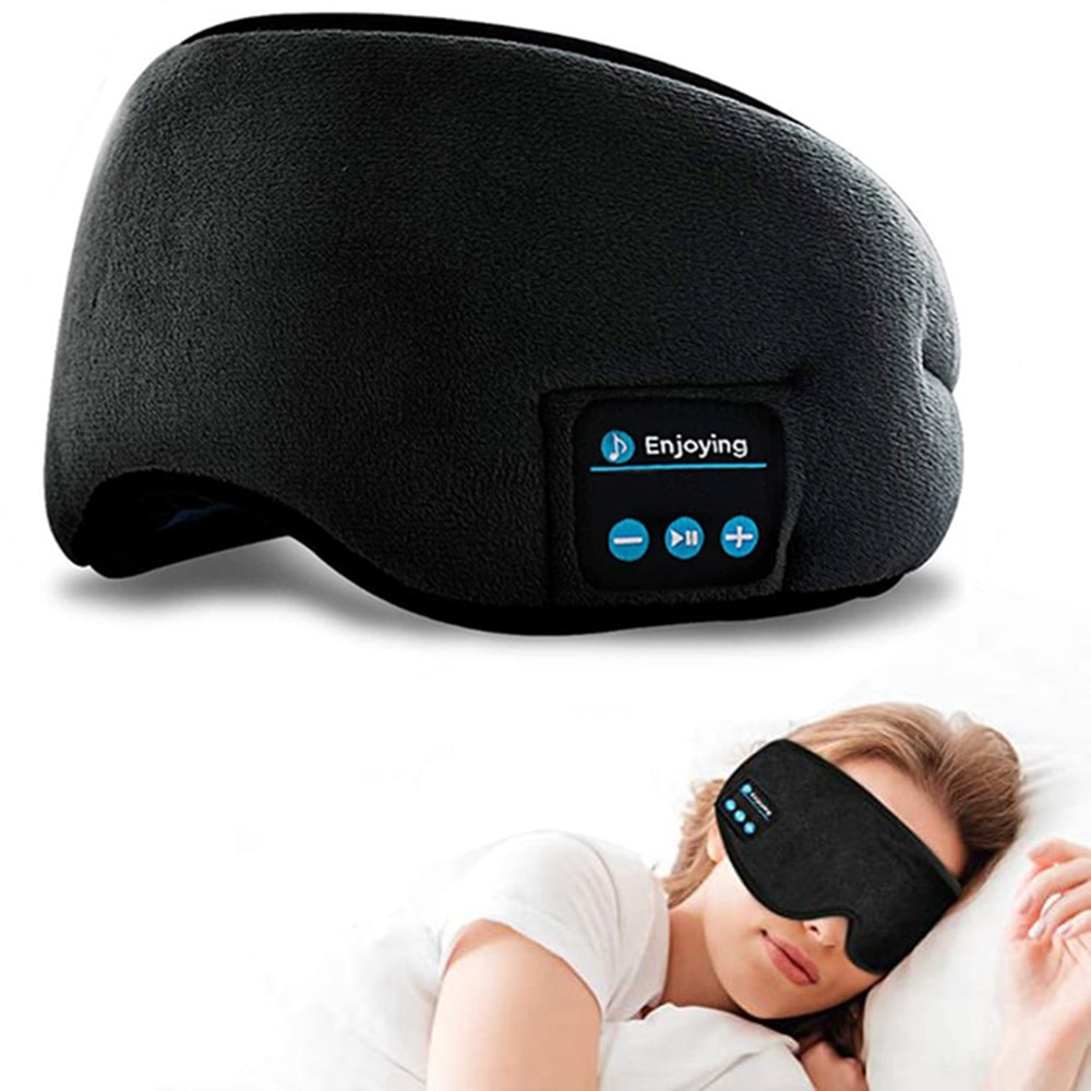 Tai Nghe Ngủ Bluetooth Tạo Tác Ngủ Không Dây Đeo Mắt Tai Nghe Âm Thanh Hi