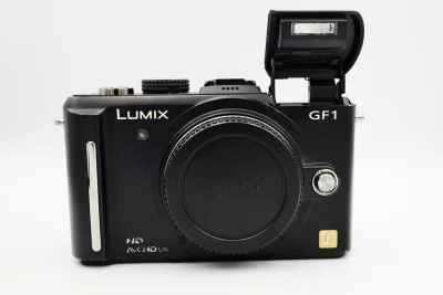 Panasonic Lumix DMC-GF1 Black Body, GF1, G-F1, GF-1, Micro Four-Thirds Interchangeable Lens Mirrorless Digital Camera