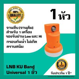 หัวรับสัญญาณดาวเทียม  IPM LNB Universal 1 ขั้วอิสระ สำหรับจานทึบ 1 หัว