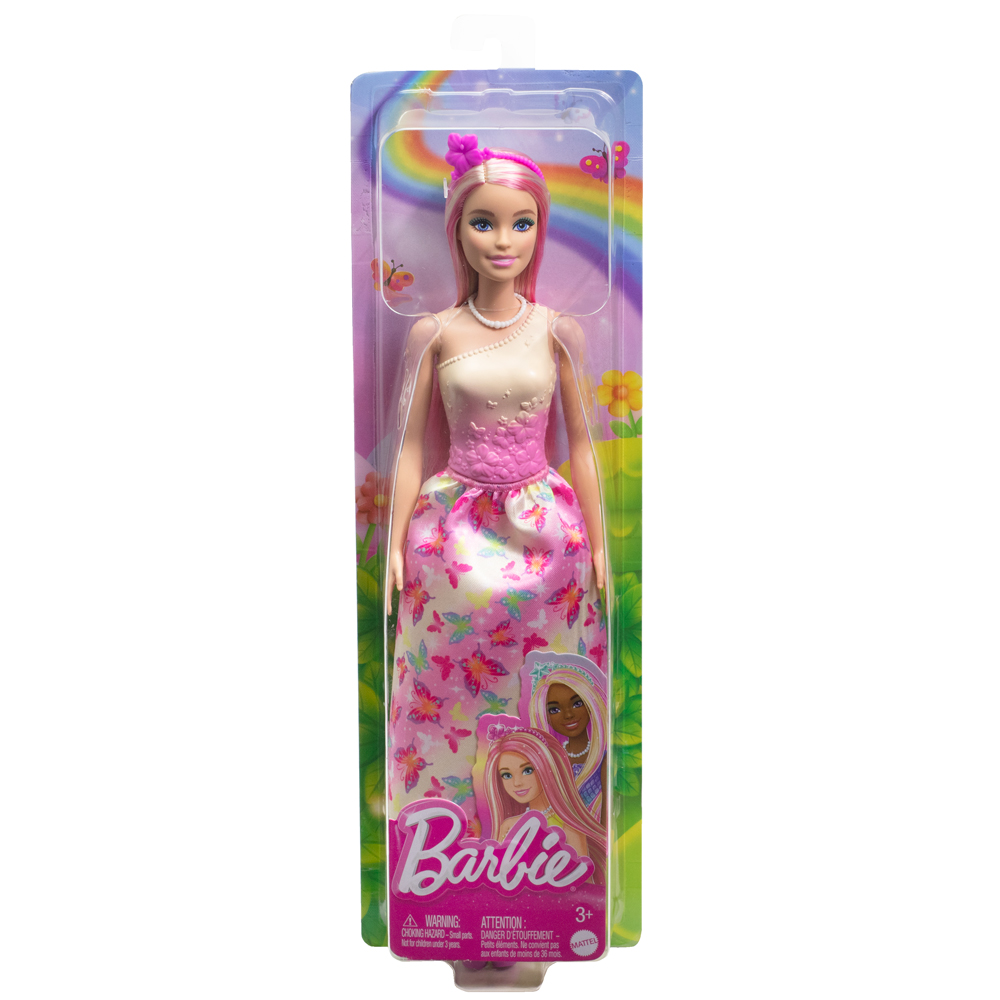 ตุ๊กตา & บ้านตุ๊กตา Barbie Core Fairy tale Doll Assortment บาร์บี้ ตุ๊กตาแฟรี่เทลในชุดกระโปรงยาวลายผีเสื้อพาสเทล HRR07 956A ID  hrr07 956a HRR08