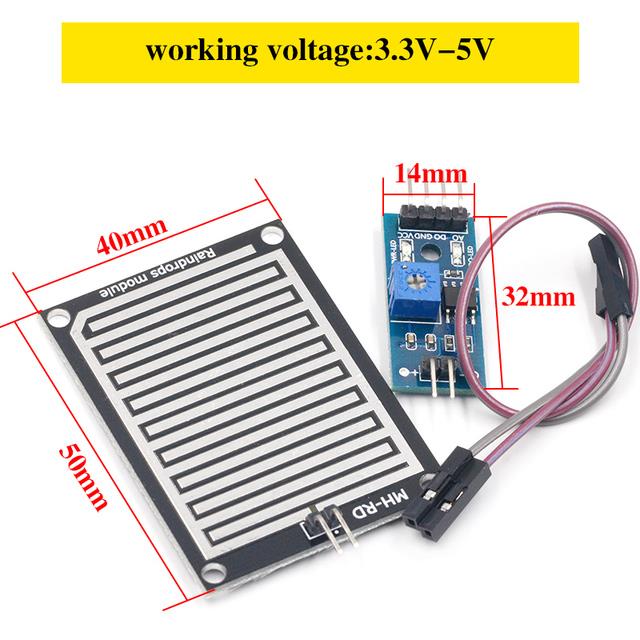 Rain water sensor module DC 5V 12 Relay Control Module Rain Sensor ...
