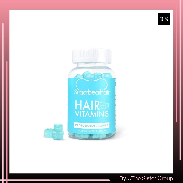 SugarBearHair Vitamin 60 เม็ดกัมมี่ วิตามิน เส้นผม ผิวหนัง เล็บ Hair Skin Nails หมดอายุ 08/2022