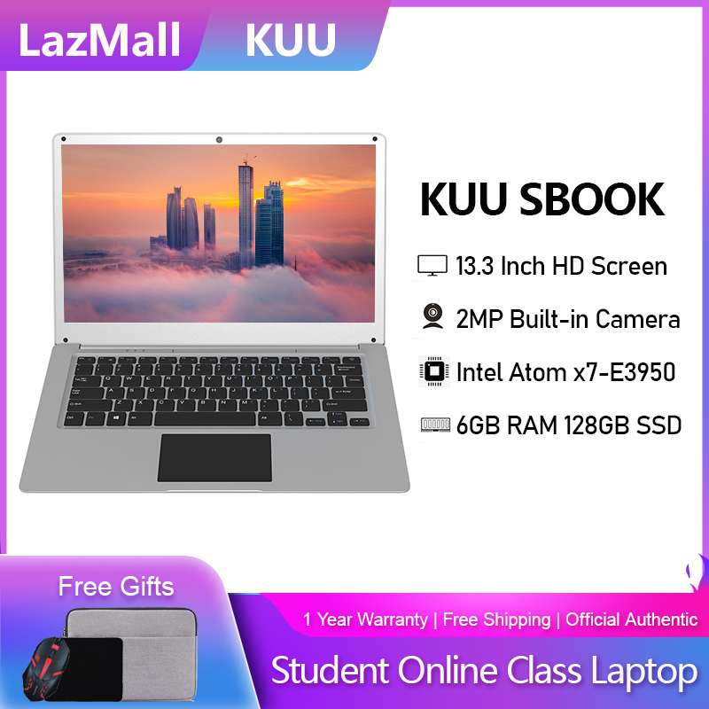 KUU โน๊ตบุ๊คมือ1[รับประกัน 1 ปี][ของขวัญฟรี] SBOOK/A8S 13.3/15.6 Inch คอมพิวเตอร์ ราคาถูก Laptop Intel Celeron J3455 6G RAM+256G SSD Camera/Wi-Fi/Bluetooth สติ๊กเกอร์แป้นพิมพ์Laptop