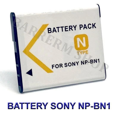 NP-BN1 / NPBN1 / BN1 Camera Battery for Sony แบตเตอรี่สำหรับกล้อง โซนี่ Replacement Battery for Sony DSC-W650, W690, W710, W730, W800, W830, DSC-WX5, WX7, WX9, DSC-TX7, TX9, T99, T110 (White) BY BARRERM SHOP