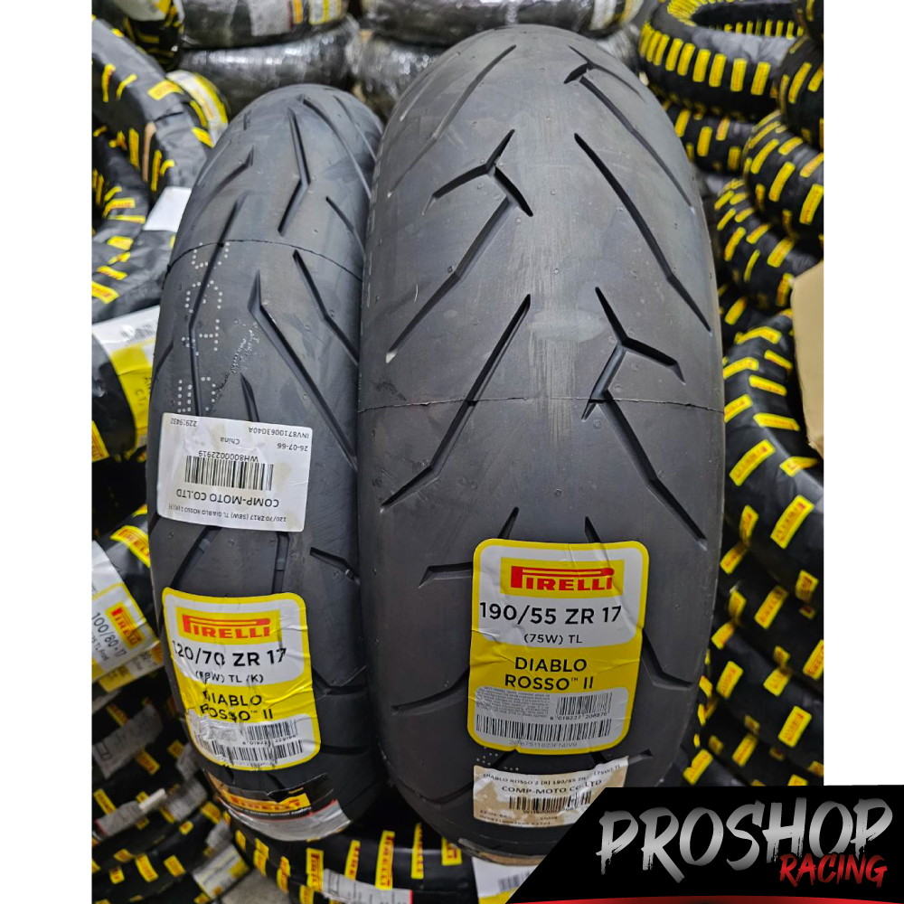 Lốp Pirelli Diablo Rosso II kích thước 120,160,170,180,190, viền 17.