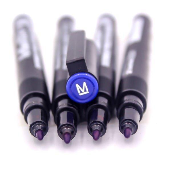 Electro48 ปากกาเขียนแผ่นใส อาร์ทไลน์ ลบไม่ได้ 1.0 มม. ชุด 4 ด้าม (สีน้ำเงิน) ทนความร้อน หมึกแห้งเร็ว