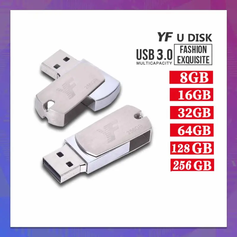 ภาพสินค้าแฟลชไดร์ฟ แฟลชไดร์ Flash drive Flashdrive 8GB16GB32GB64GB128GB256GB ดิสก์U อุปกรณ์จัดเก็บข้อมูล ของแท้ความเร็วสูงUSB3.0 จากร้าน YFSHOP บน Lazada ภาพที่ 2