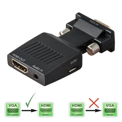adapter หัวแปลงสัญญาณ vga to hdmi with audio converter