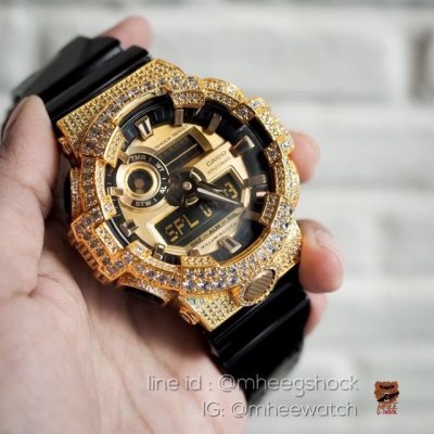 ดูภาพ นาฬิกา G-Shock GA-710GB-1ADR เปลี่ยนกรอบเพชรทอง เพิ่มเติม นาฬิกา G-Shock GA-710GB-1ADR เปลี่ยนกรอบเพชรทอง