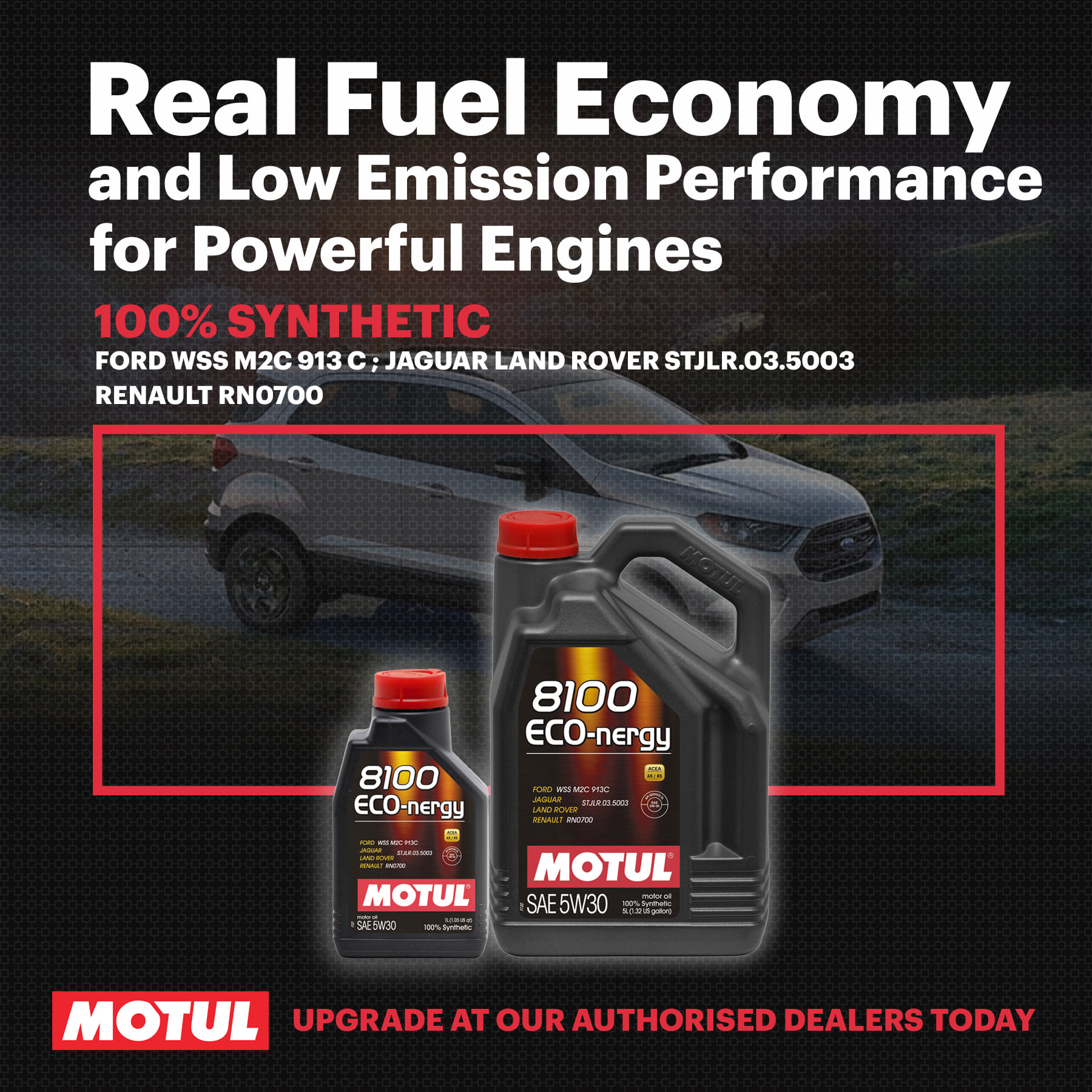 Motul น้ำมันเครื่อง รุ่น 8100 Econergy 5W30 5 6L Liqui Moly Dealer