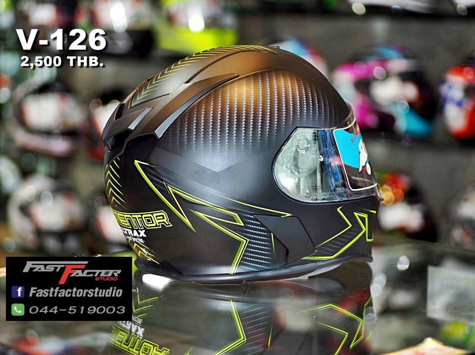 ?หมวกกันน็อค ALTRAX HELMET รุ่น V-126 (สีดำเหลืองด้าน)
