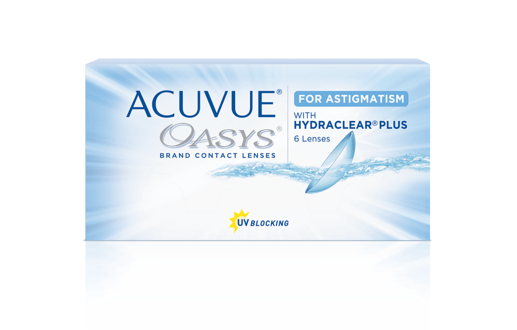 ACUVUE®OASYS® with Hydraclear®PLUS ชนิดใช้งานได้ไม่เกิน 2 สัปดาห์ (ชนิดใส่และถอดทุกวัน)