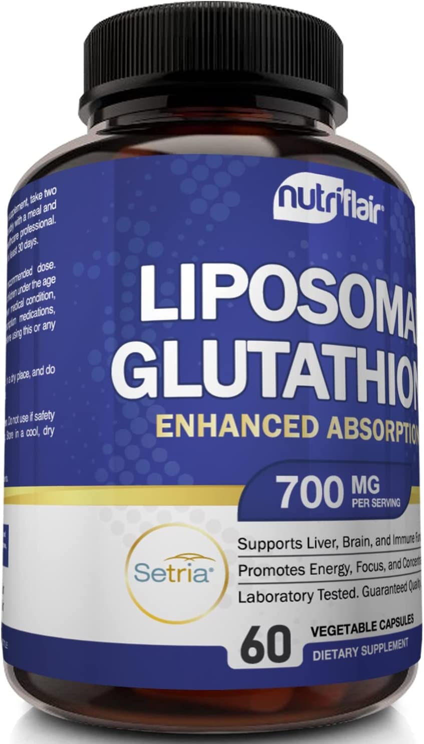 nutriflair liposomal glutathione Jual NutriFlair Liposomal Glutathione Setria 700mg High Absorption- 60  capsules main image 1