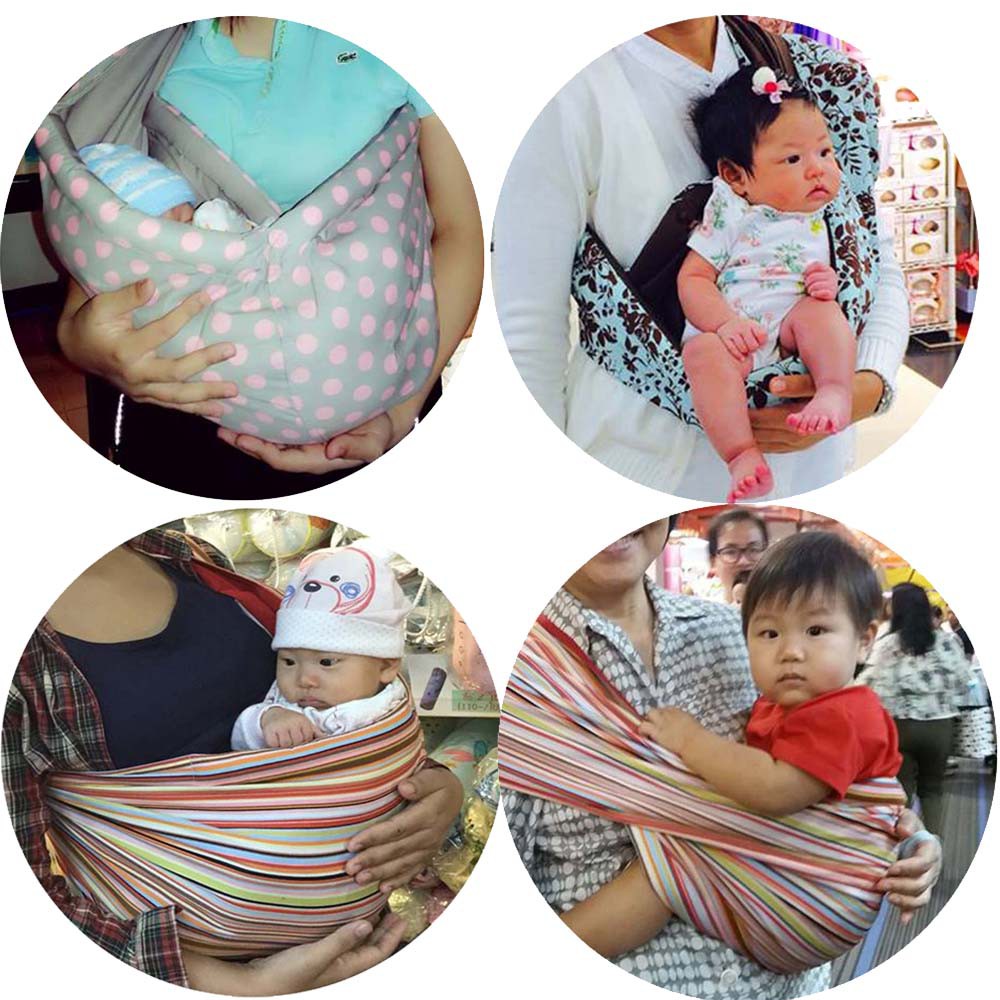 สินค้าแม่และเด็ก สุดคุ้ม Palmandpond ผ้าอุ้มเด็ก แบบธรรมชาติ Baby Sling ใช้ได้สองด้าน 100- Cotton อุ้มนอนได้ นั่งได้