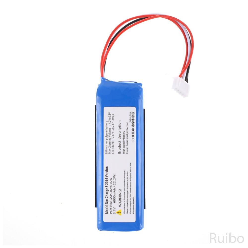 Ruibo 3.70V 6000mAh Battery Replacement (Encode GSP1029102A) for JBL