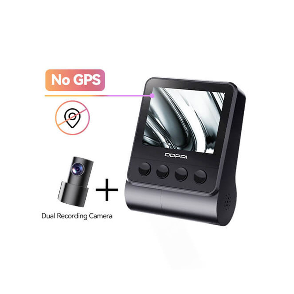 DDPAI Z50 GPS Dual 4K Front and Rear Dash cam 2160P Full HD กล้องติดรถยนต์ กล้องหน้า/กล้องหน้า+กล้องหลัง สินค้ารับประกัน 1 ปี By Mac Modern