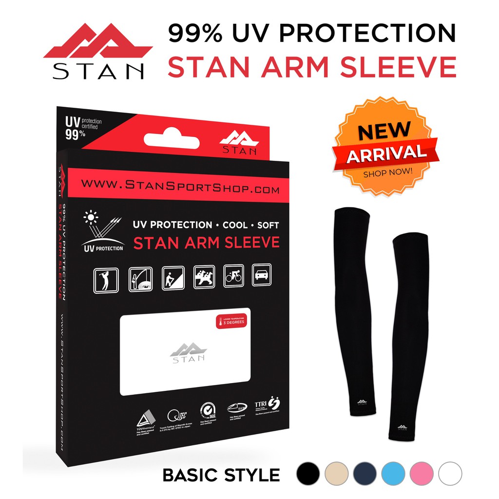 ปลอกแขนกันแดด STAN 99% UV Protection Arm Sleeve รุ่น Basic Style