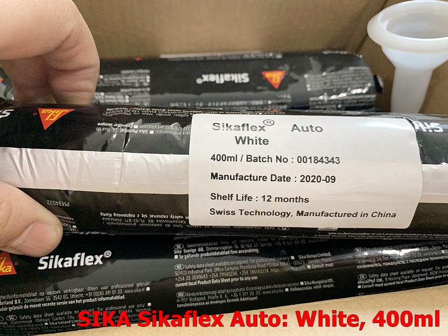 SIKA SikaFlex Auto ซิก้า กาวซีลตะเข็บตัวถังคุณภาพสูง สำหรับการซ่อมตัวถังรถยนต์ สีขาว ขนาด 400มล (1 หลอด)