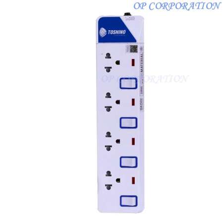 ปลั๊กไฟ TOSHINO 3 เมตร AND 5เมตร มีไฟ LED แสดงสถานะ( ET-913 /ET-914 / ET-915 /ET-916)（ET9135M/ET9145M/ET9155M/ET9165M）