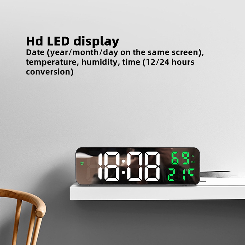 Digital LED Alarm Clock with Big Screen Digital Display Clock for Livingroom Decorative Clock