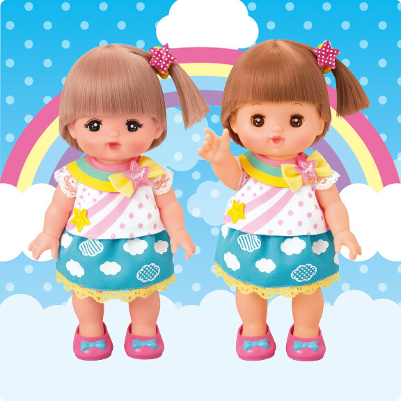 เมลจัง (MELL CHAN®) ชุดเมลจัง ชุดสายรุ้ง Rainbow Clothes Set ตุ๊กตาเมลจัง Mellchan ชุดตุ๊กตา ของเล่นเมลจัง ตุ๊กตาญี่ปุ่น ลิขสิทธิ์แท้ พร้อมส่ง
