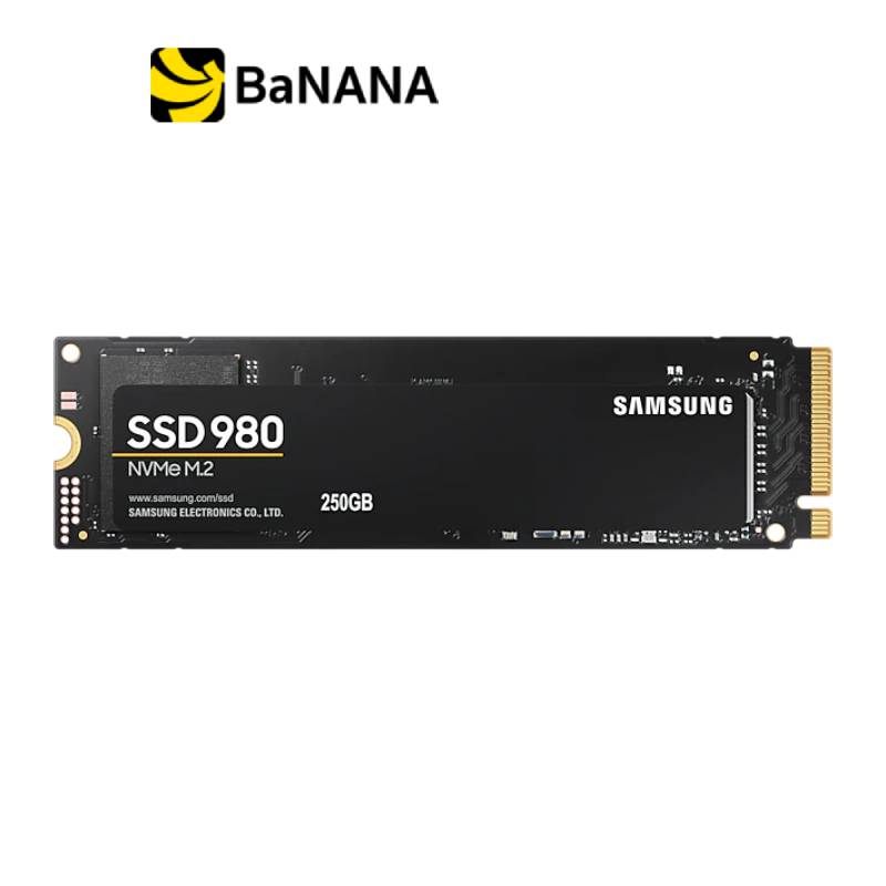 การ์ดเอสเอสดี Samsung SSD 980 250GB M.2 NVMe/PCIe R2900MB/s R1300MB/s 5Y by Banana IT