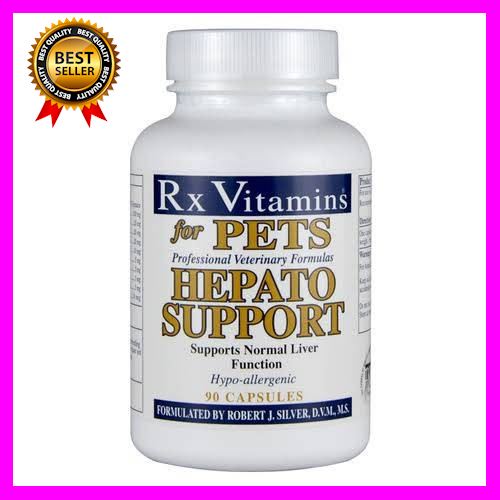 Rx Vitamins for Pets Hepato Support เฮพพาโต ซัพพอร์ท บรรจุ 90 caps สัตว์เลี้ยง แมว หมา สุนัข นก ปลา ตู้ปลา บ้านหมา บ้านแมว กรง อาหาร ชาม ปลอกคอ