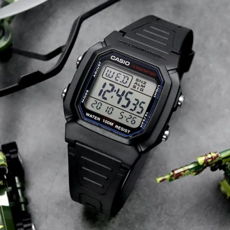 ภาพหน้าปกสินค้าCASIO นาฬิกาข้อมือผู้ชาย สายเรซินสีดำ รุ่น W-800H-1A  - มั่นใจ 100% รับประกันสินค้า 1 ปีเต็ม จากร้าน Nalika-online shop บน Lazada