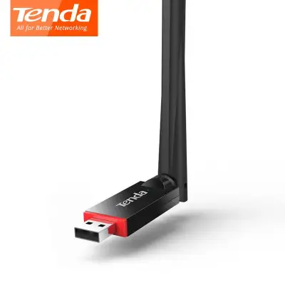 Tenda U6 การ์ดเครือข่ายไร้สาย USB 300Mbps WiFi อะแดปเตอร์เครือข่าย USB, USB 2.0 สถานีโหมด, โหมด SoftAP, 1 * 6dBi เสาอากาศภายนอก