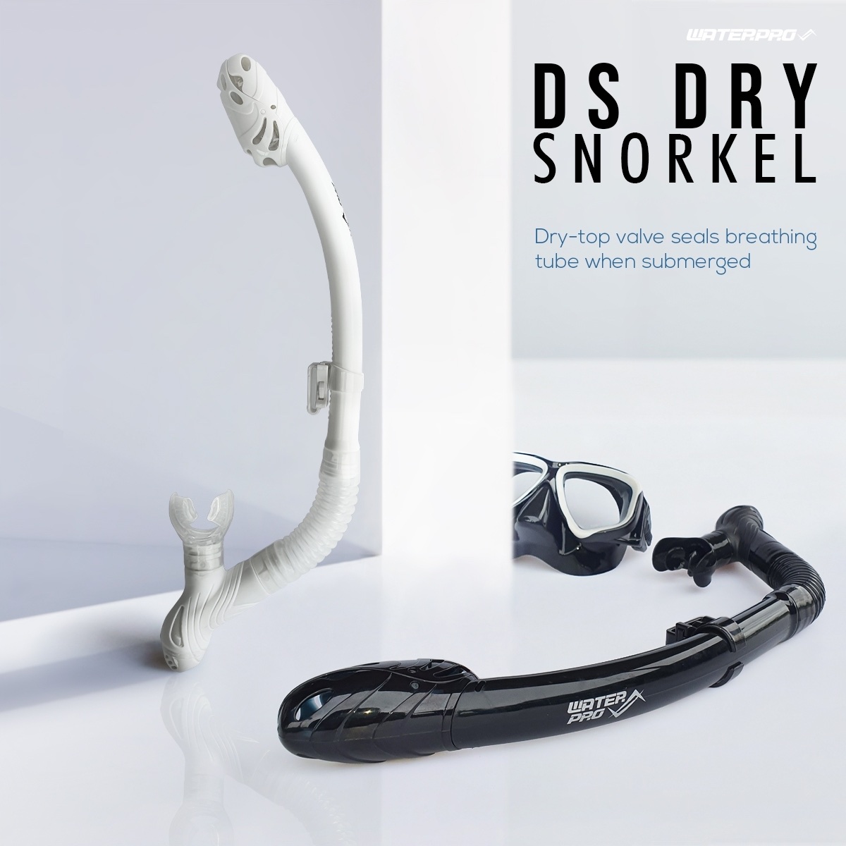 สนอกเกิ้ล - WATER PRO รุ่น DS Dry Snorkel - มีวาล์วป้องกันน้ำเข้า