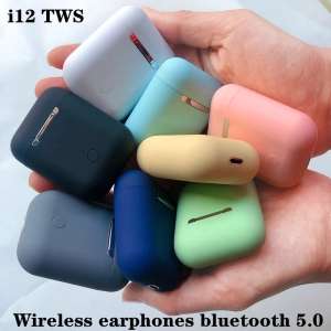 ภาพหน้าปกสินค้าi12 TWS พร้อมกล่องชาร์จ หูฟังบลูทูธไร้สาย Blth V5.0 หูฟังไร้สาย IOS Android  หูฟังบลูทู บลูทูธ ที่เกี่ยวข้อง