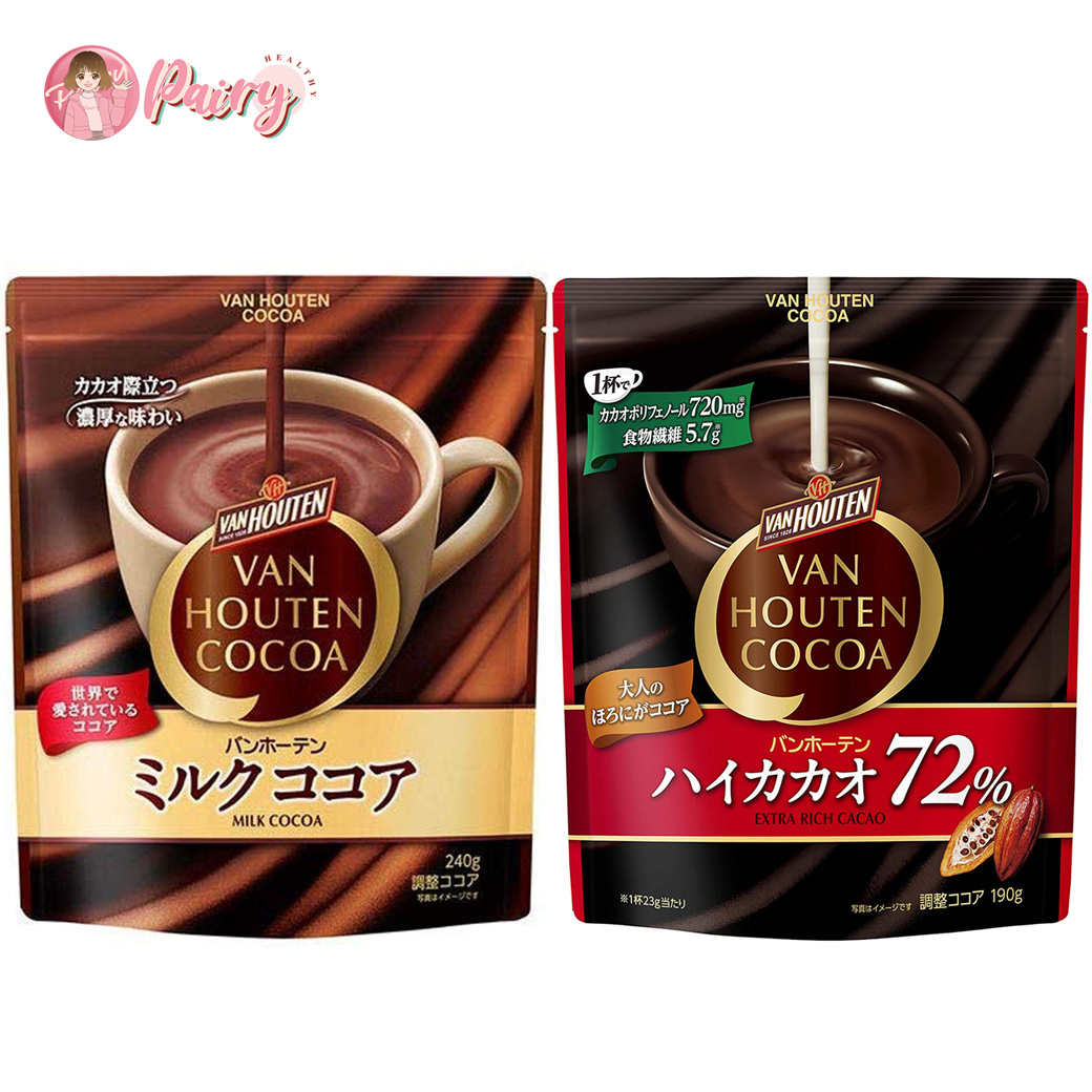 Van Houten Cacao โกโก้ พรีเมี่ยม รสชาติเข้มข้น กลมกล่อม มีใยอาหาร อร่อยหอม