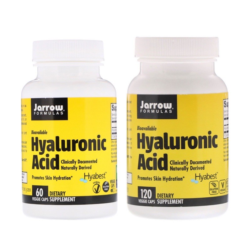 แจกโค้ดหน้าร้าน Jarrow Formulas, Hyaluronic Acid, 60 mg, 60 120 Veggie