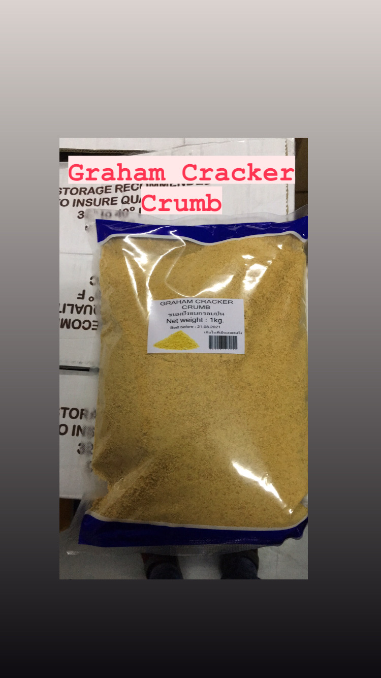 Graham Cracker Crust 1kilogram for Cheesecake Imported from USAเกรยแฮม แครกเกอร์ สำหรับทำชีสเค้ก 1กิโลกรัม นำเข้าจากประเทศสหรัฐอเมริกา