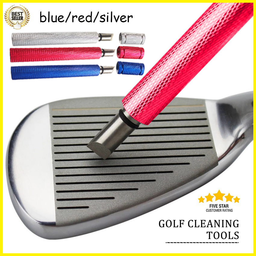 Golf ที่ทำความสะอาดไม้ Iron Groove Sharpener Golf การทำความสะอาดไม้ตีกอล์ฟเครื่องมือกอล์ฟคลับเครื่องมือเซาะร่องอุปกรณ์ฝึกกอล์ฟ