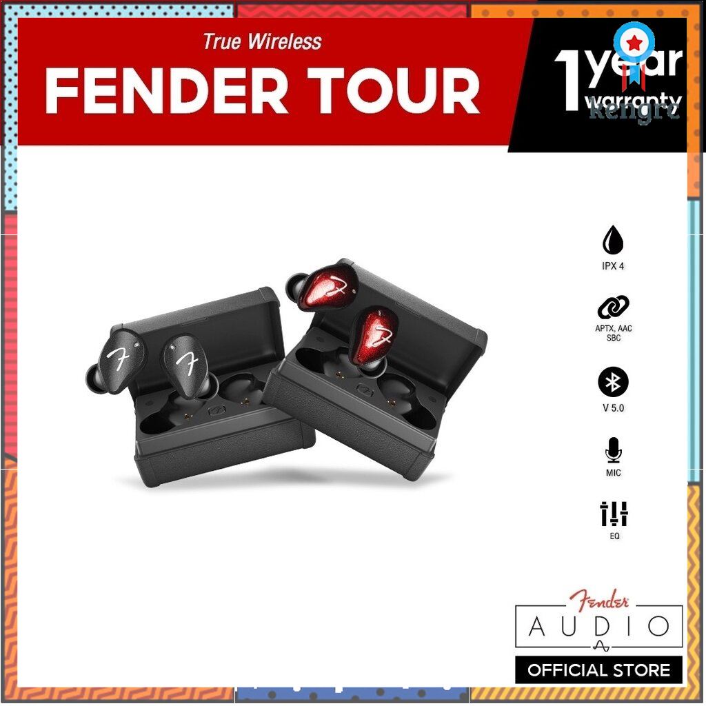 [เพิ่ม 50%] FENDER Tour TWS หูฟังไร้สาย True Wireless Tour Sาคาต่อชิ้น ...