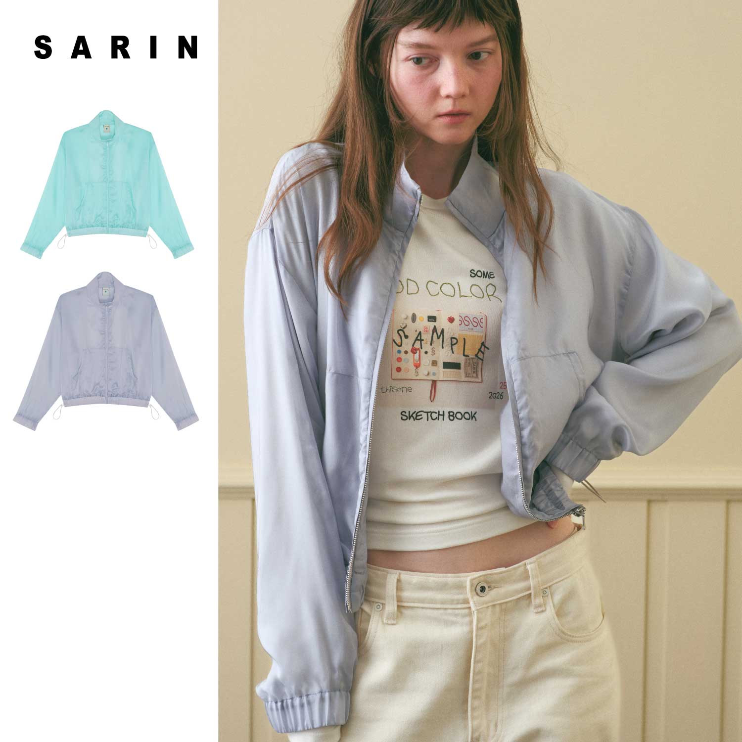 Sarin Sheer Jacket áo khoác vải mỏng nhẹ