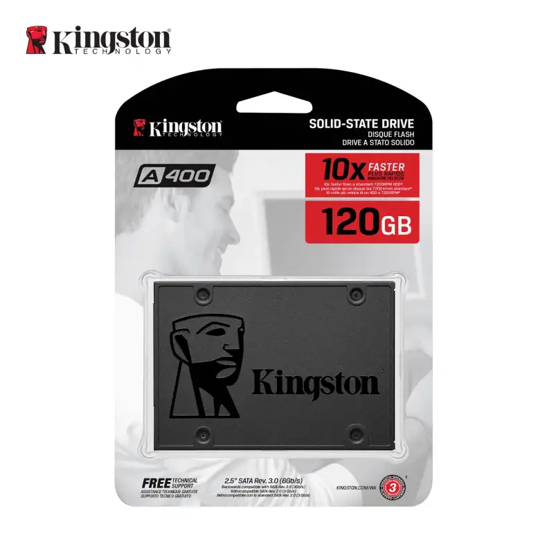 ภาพสินค้าKingston SSD Kingston A400 120GB 2.5 SATA3 (SA400S37/120G) จากร้าน Kingston Official Store บน Lazada ภาพที่ 5