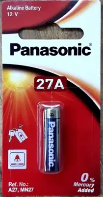 ถ่าน Panasonic รุ่น 27A 12V แพคก้อนเดียว ของแท้ บ.พานาโซนิคซิลเซลล์