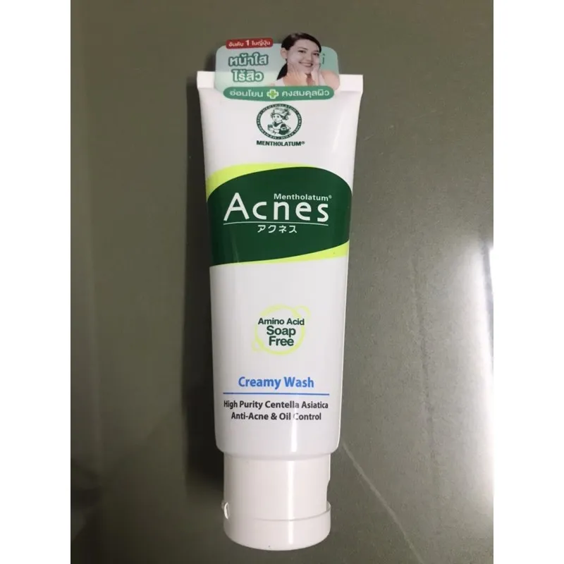 Best seller Mentholatum acnes creamy wash โฟมล้างหน้า ของแท้ หินมงคล เครื่องประดับ หยกแท้ หินปรับสมดุลธาตุ หินเพื่อสุขภาพ หินแท้ วัตถุมงคล